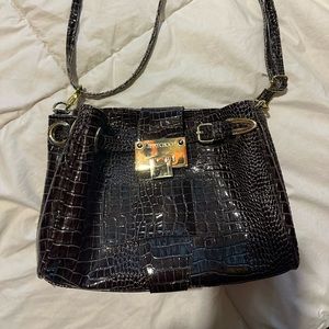 Croc embossed purse